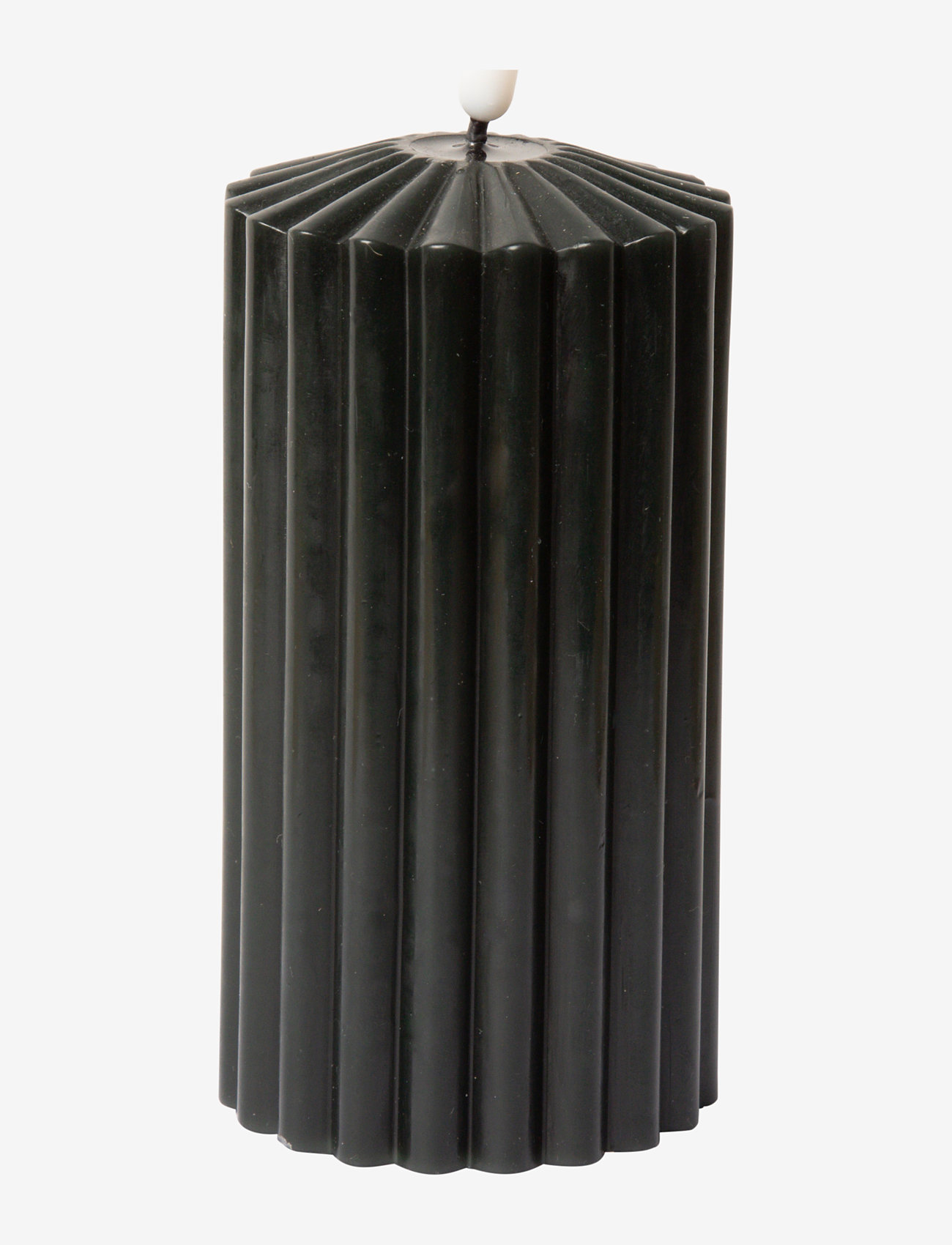 C'est Bon - Striped LED pillar candle - laveste priser - grey - 0