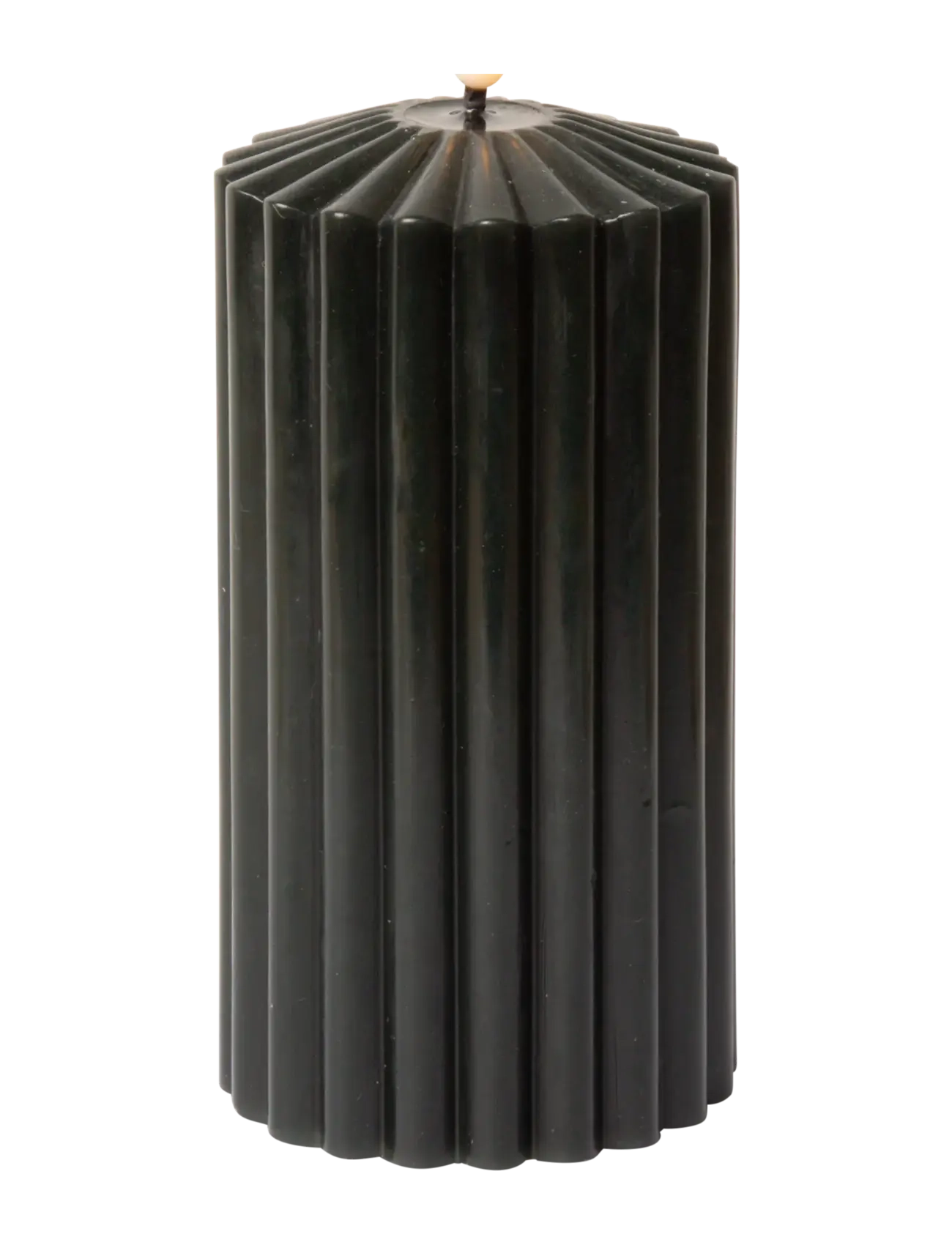 C'est Bon - Striped LED pillar candle - die niedrigsten preise - grey - 1