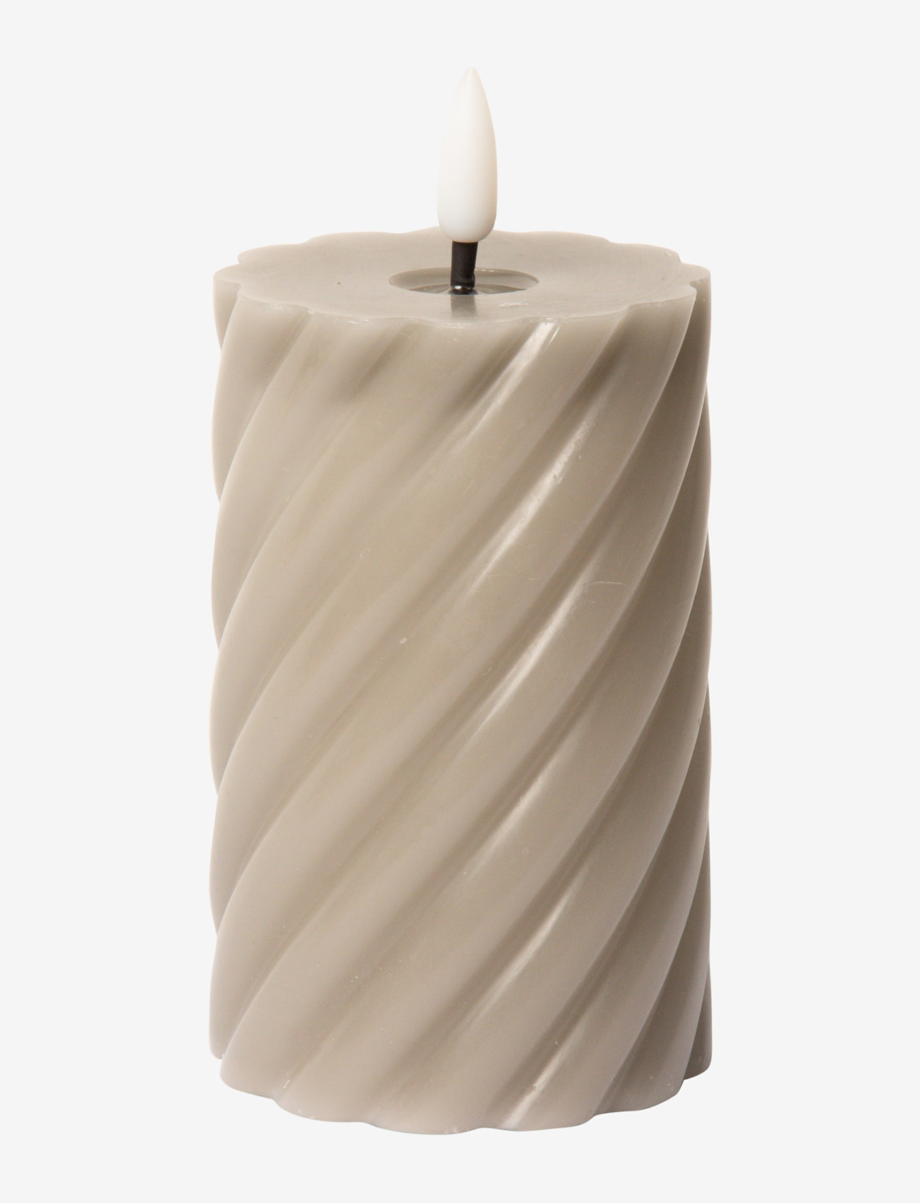 C'est Bon - Spiralled LED pillar candle - madalaimad hinnad - grey - 0