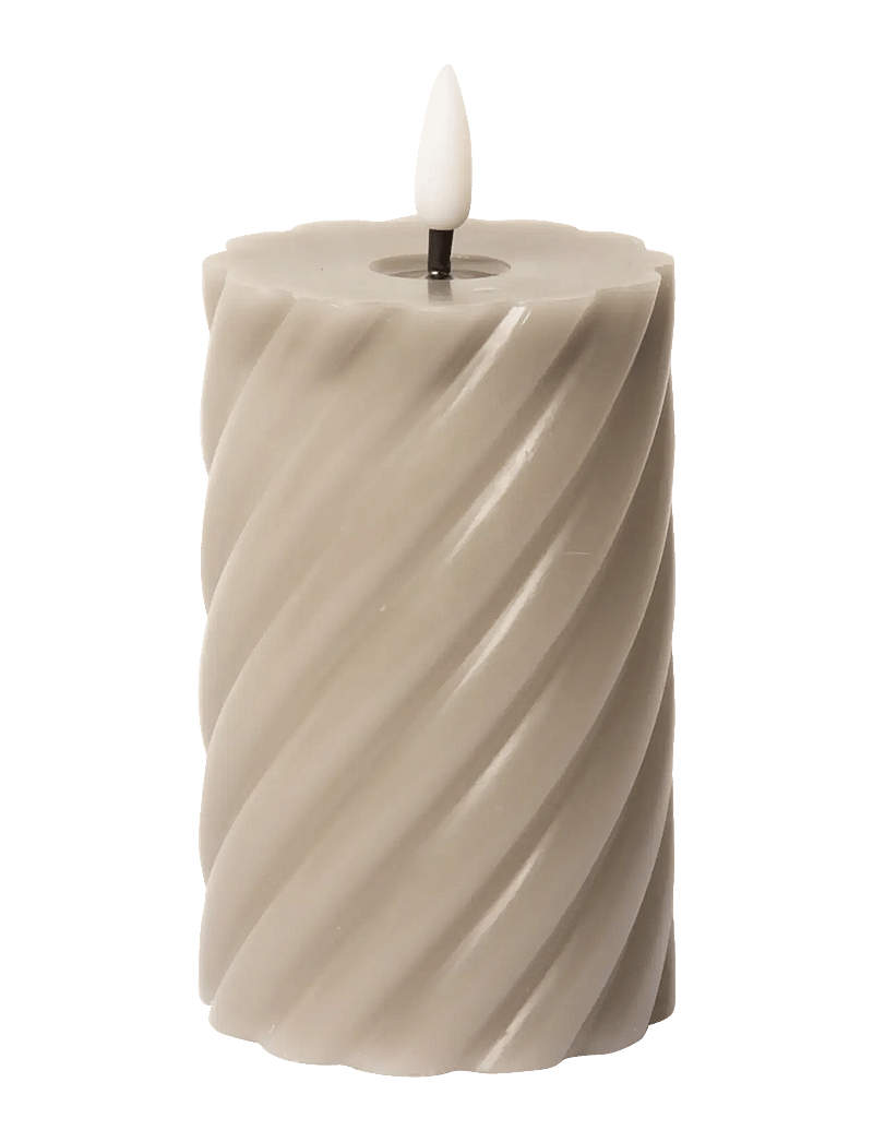 C'est Bon - Spiralled LED pillar candle - madalaimad hinnad - grey - 0