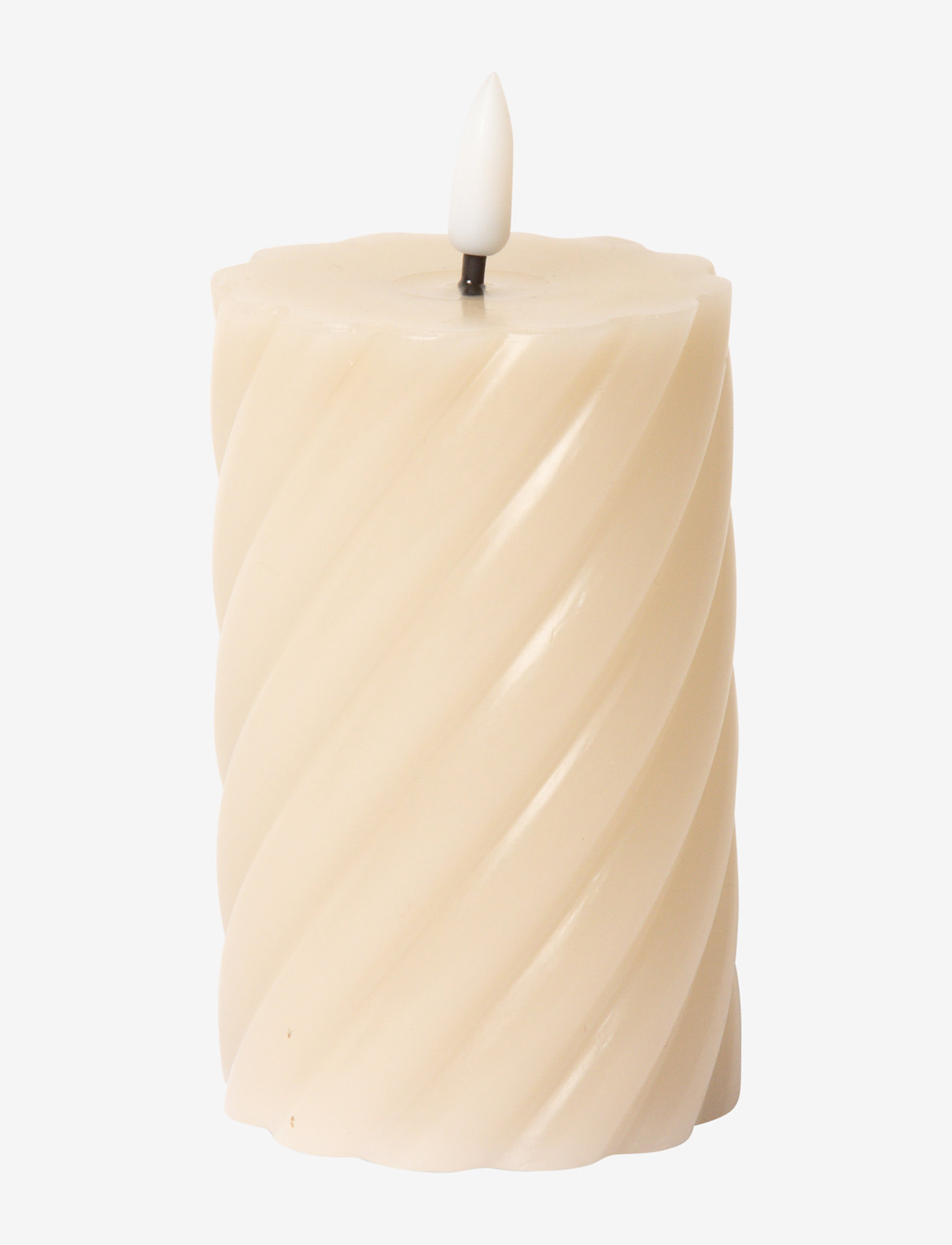 C'est Bon - Spiralled LED pillar candle - madalaimad hinnad - sand - 0