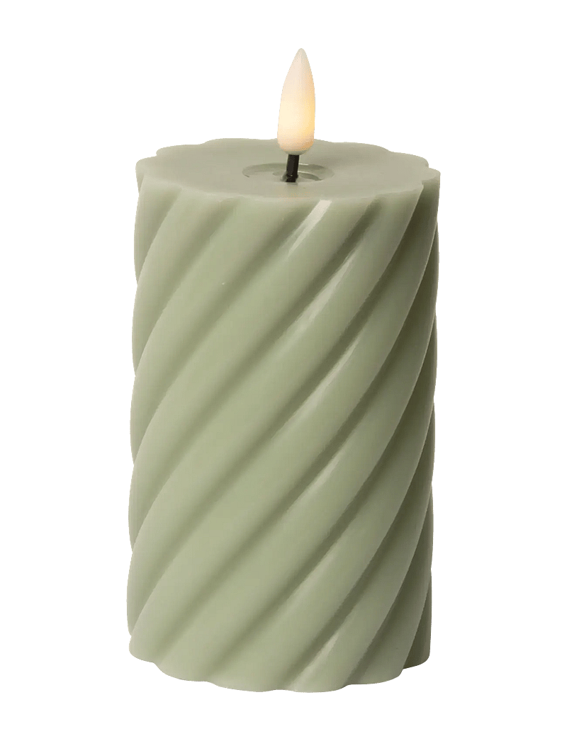 C'est Bon - Spiralled LED pillar candle - led küünlad - verte - 1