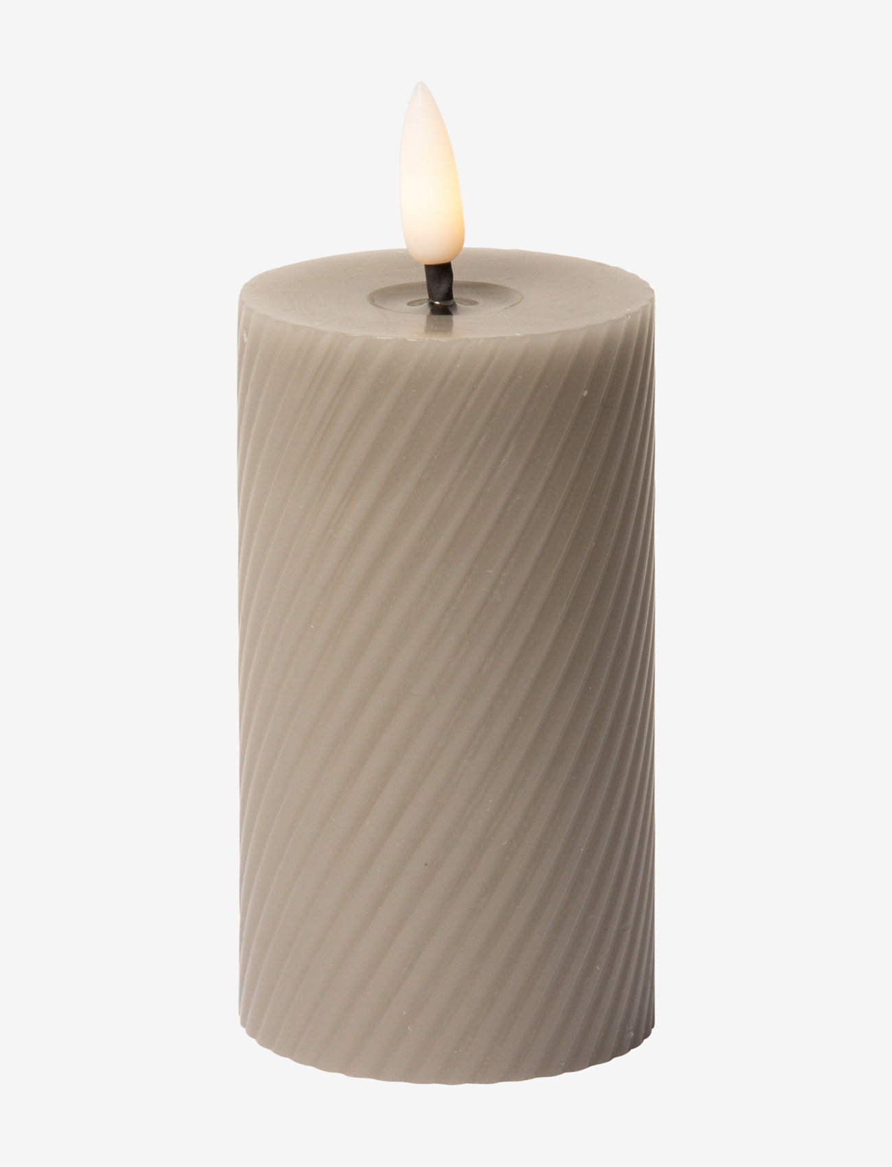 C'est Bon - Swirled LED pillar candle - led küünlad - grey - 1
