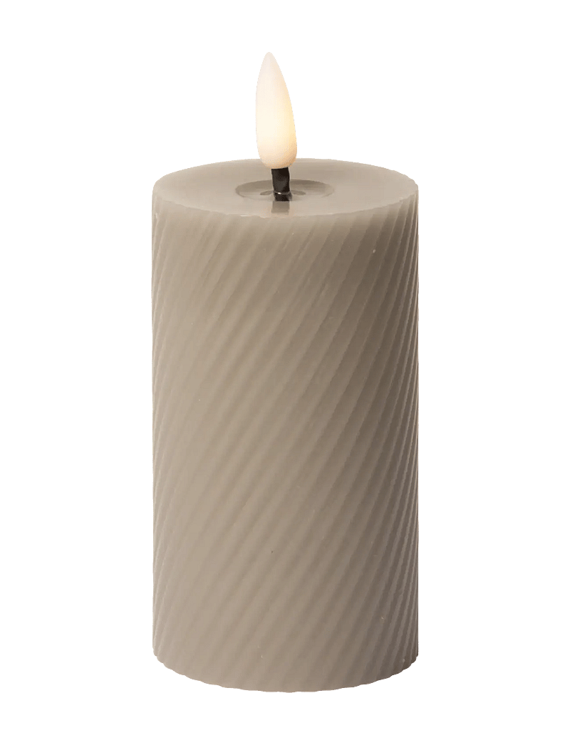 C'est Bon - Swirled LED pillar candle - led küünlad - grey - 1
