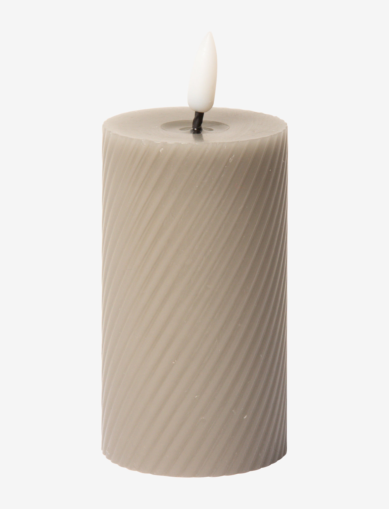 C'est Bon - Swirled LED pillar candle - die niedrigsten preise - latte - 0