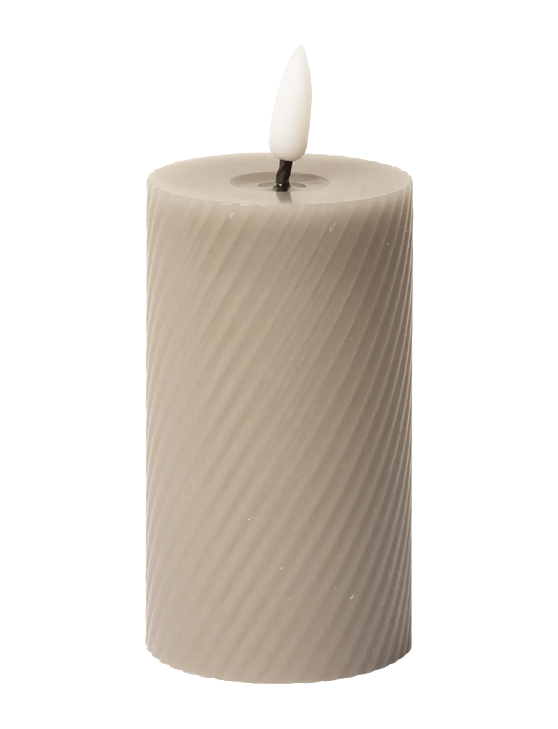 C'est Bon - Swirled LED pillar candle - die niedrigsten preise - latte - 0