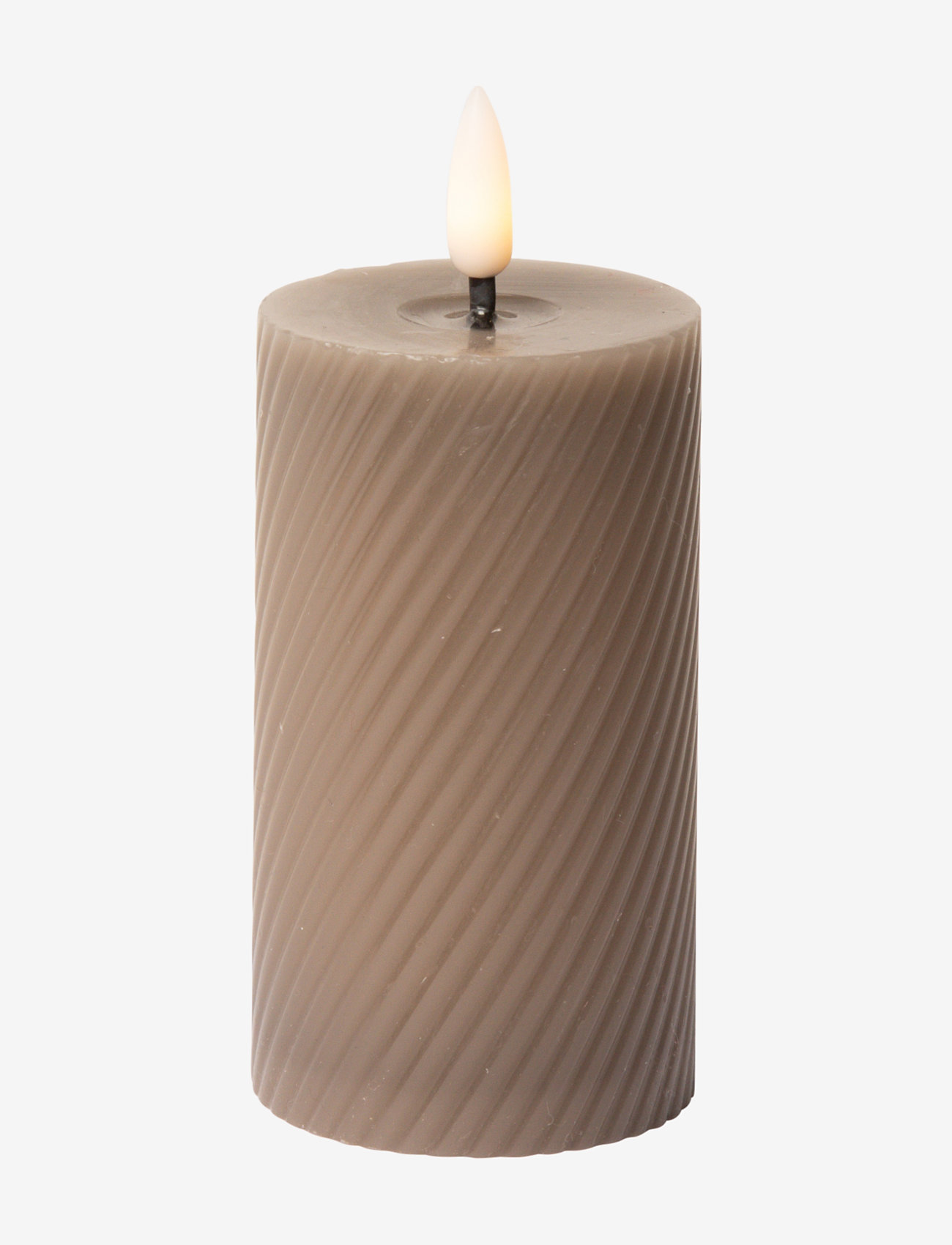 C'est Bon - Swirled LED pillar candle - die niedrigsten preise - latte - 1