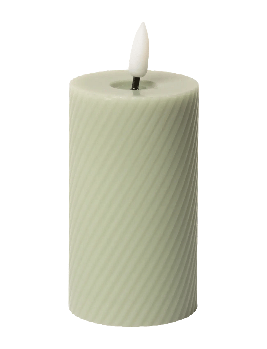 C'est Bon - Swirled LED pillar candle - madalaimad hinnad - verte - 0
