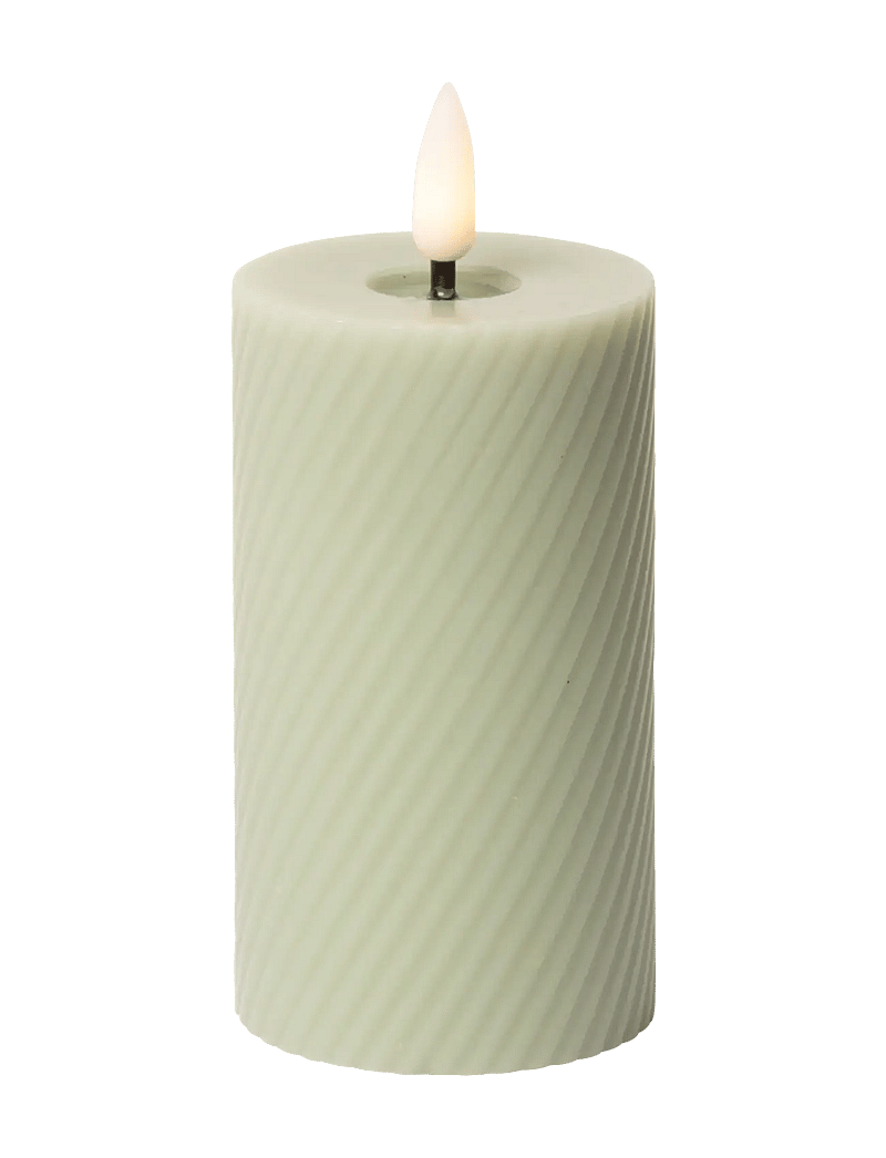 C'est Bon - Swirled LED pillar candle - led kerzen - verte - 1