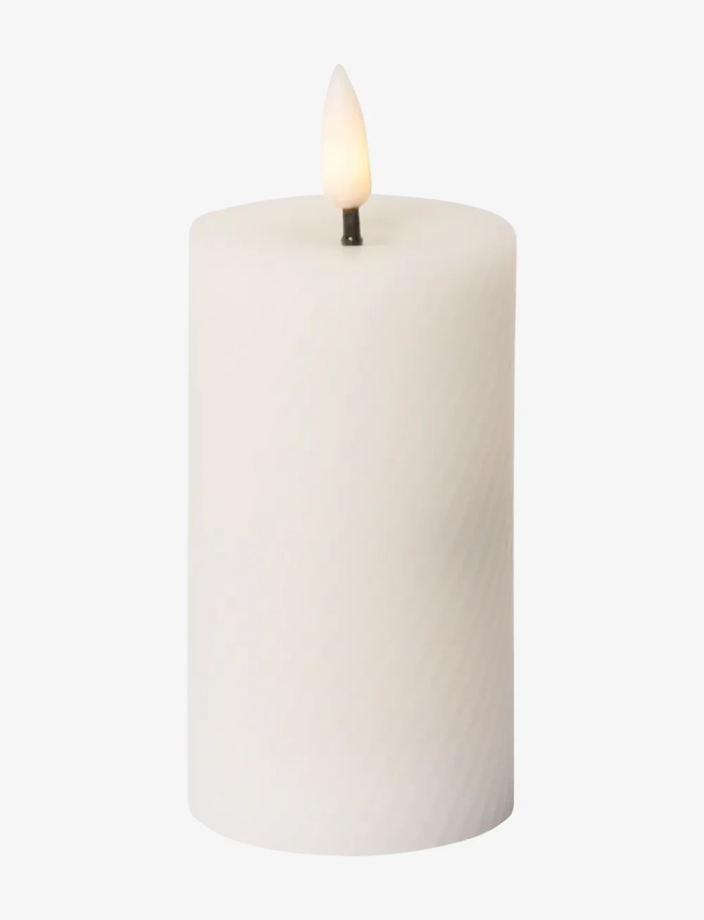 C'est Bon - Swirled LED pillar candle - nach preis einkaufen - white - 1