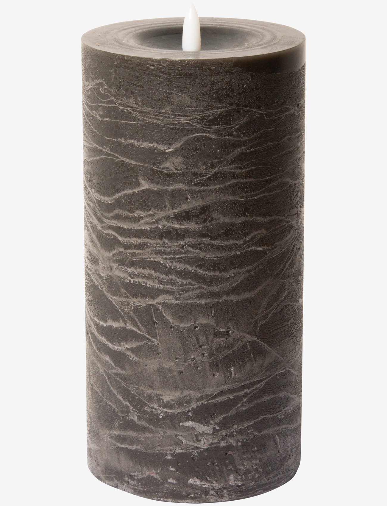 C'est Bon - Rustic finish LED pillar candle - laveste priser - charcoal - 0
