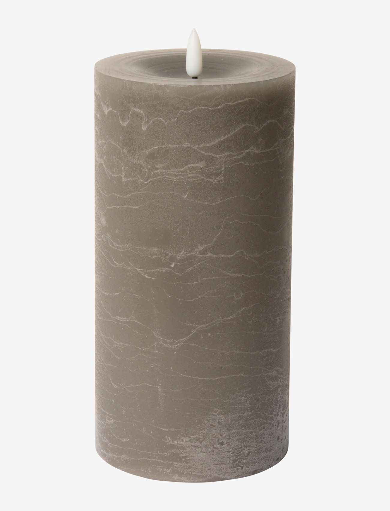 C'est Bon - Rustic finish LED pillar candle - lowest prices - grey - 1