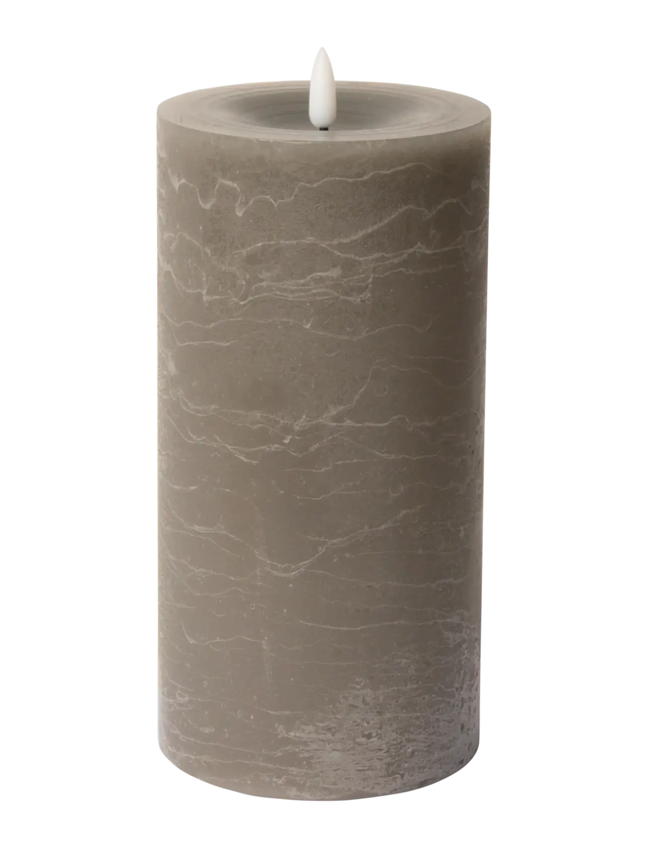 C'est Bon - Rustic finish LED pillar candle - die niedrigsten preise - grey - 1