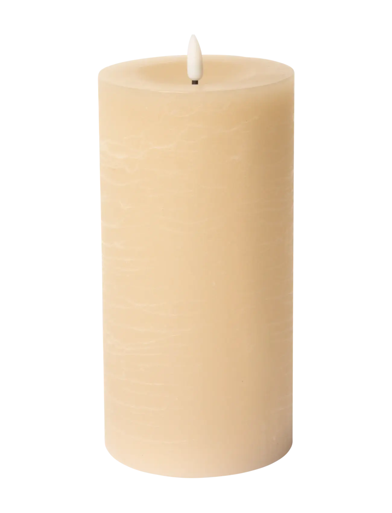 C'est Bon Rustic Finish Led Pillar Candle, LED-lys, Beige, Str: H20CM
