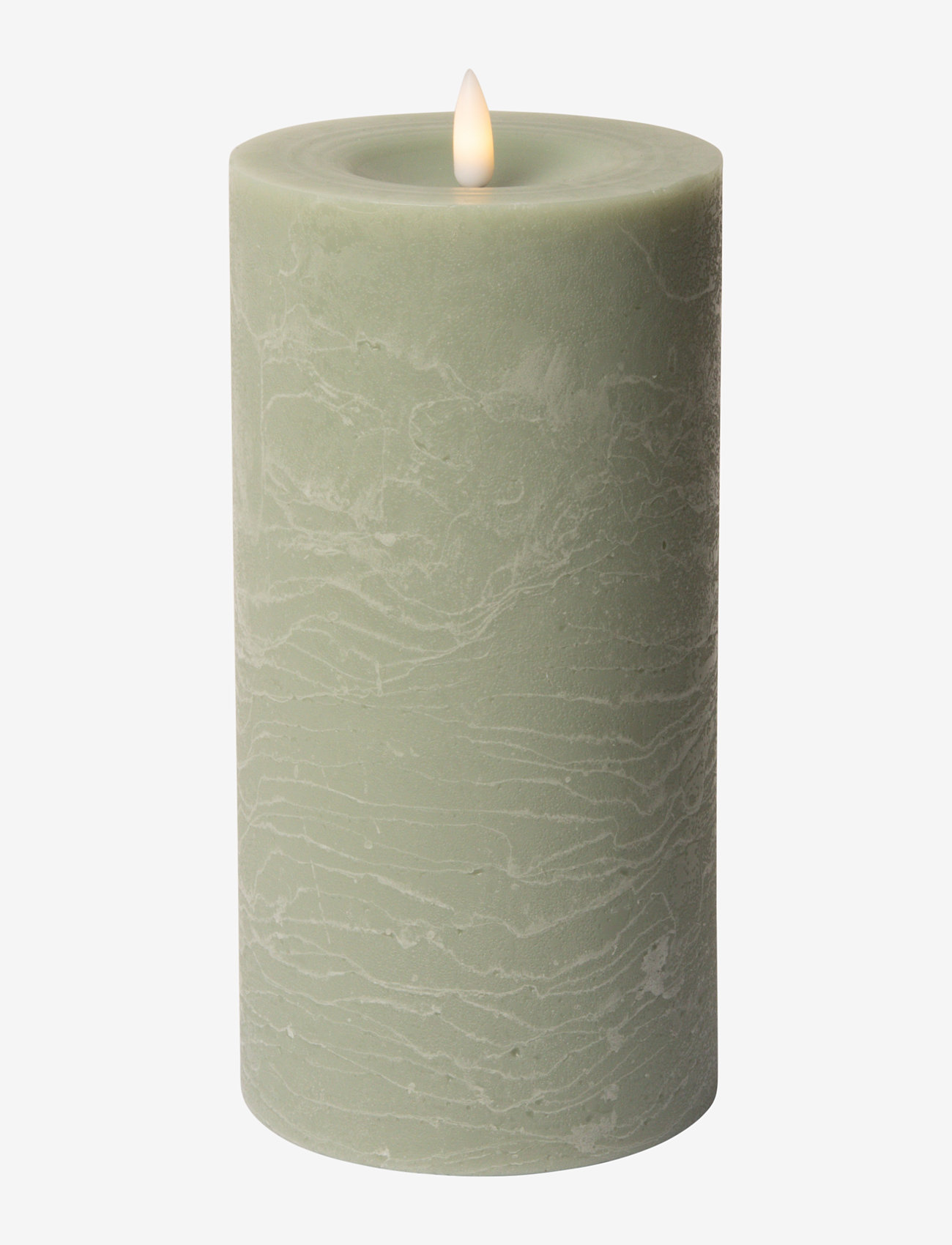 C'est Bon - Rustic finish LED pillar candle - led lys - verte - 0