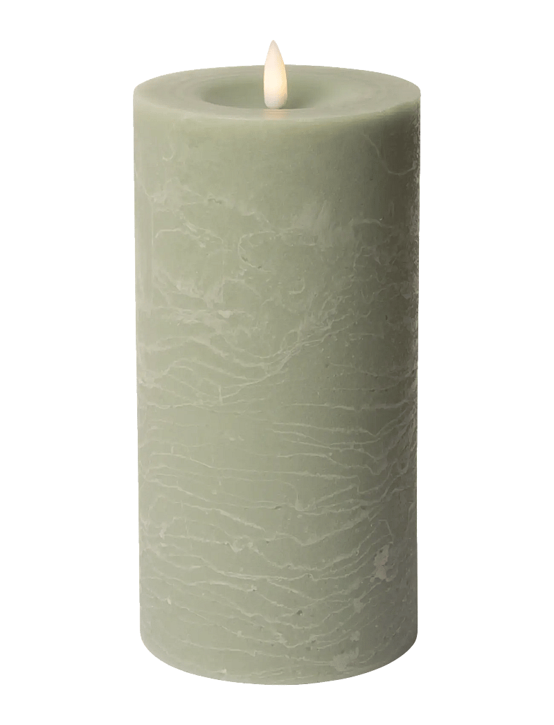 C'est Bon - Rustic finish LED pillar candle - die niedrigsten preise - verte - 0
