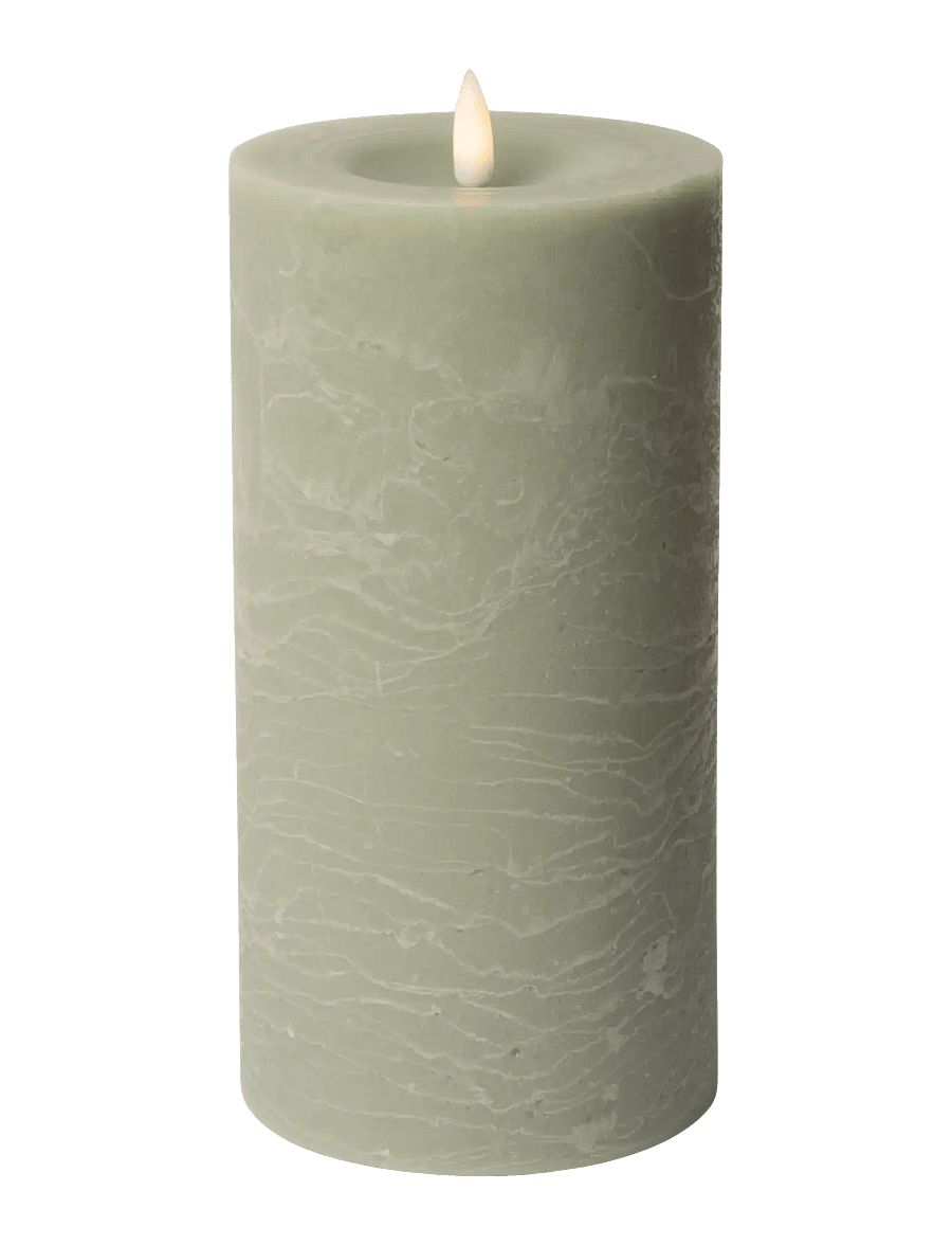 C'est Bon - Rustic finish LED pillar candle - madalaimad hinnad - verte - 0