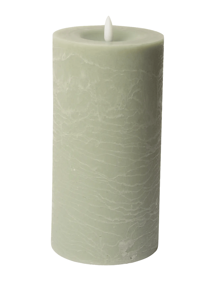 C'est Bon - Rustic finish LED pillar candle - madalaimad hinnad - verte - 1