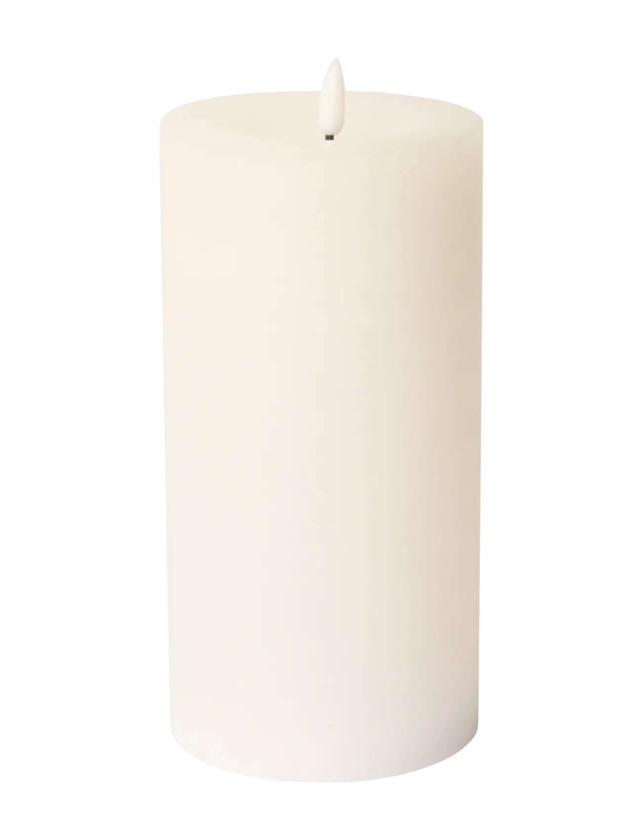 C'est Bon Rustic Finish Led Pillar Candle, H20 cm, White, Stearinlys > Led-Lys, Unisex