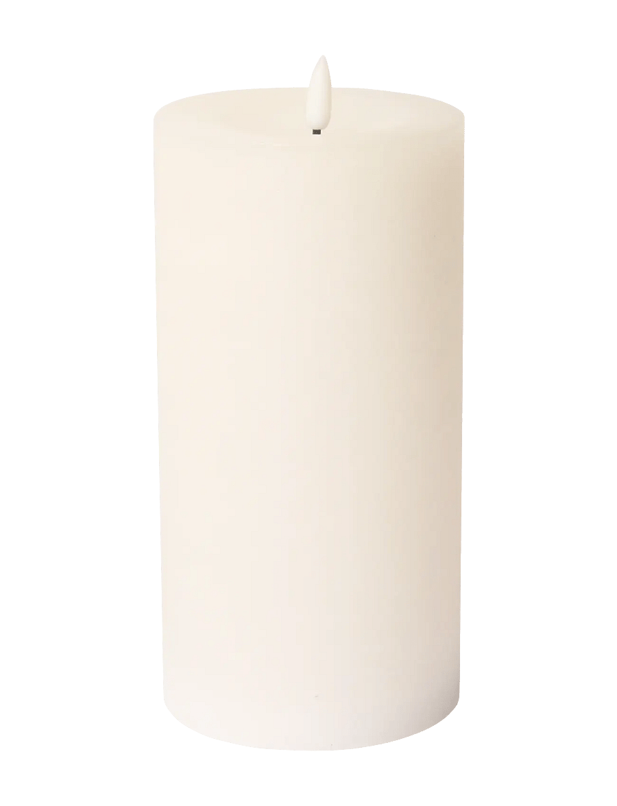 C'est Bon - Rustic finish LED pillar candle - die niedrigsten preise - white - 0