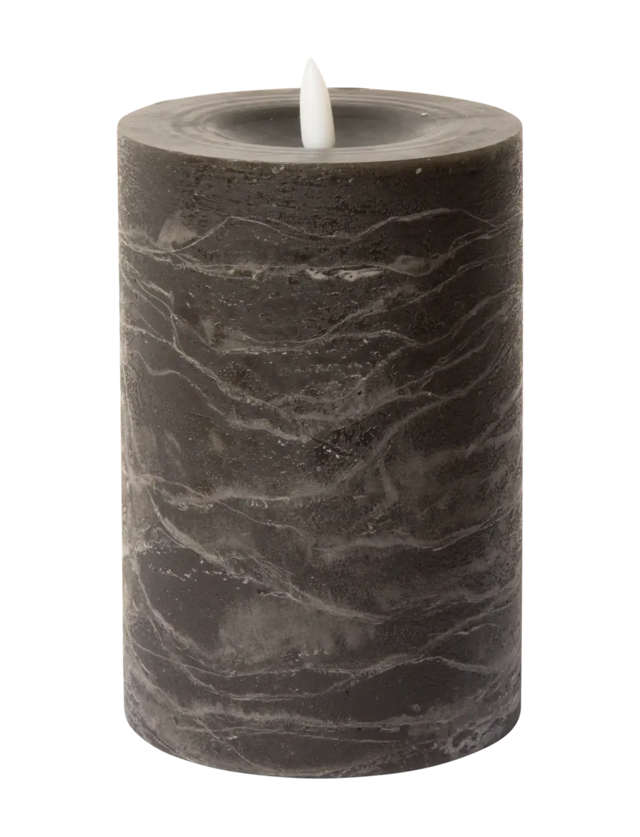 C'est Bon Rustic Finish Led Pillar Candle, LED-lys, Brun, Str: H15CM
