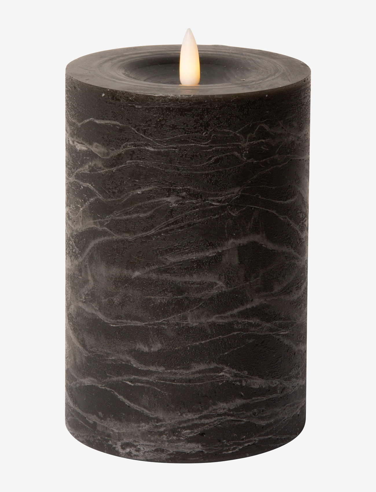 C'est Bon - Rustic finish LED pillar candle - laveste priser - charcoal - 1