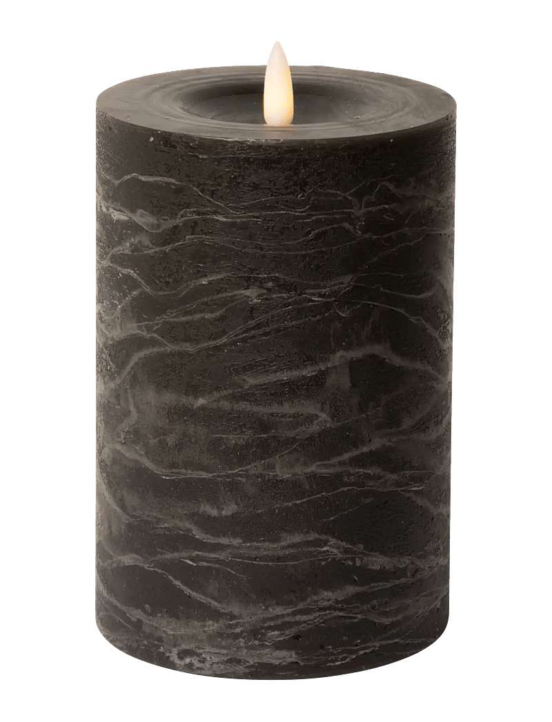 C'est Bon - Rustic finish LED pillar candle - madalaimad hinnad - charcoal - 1