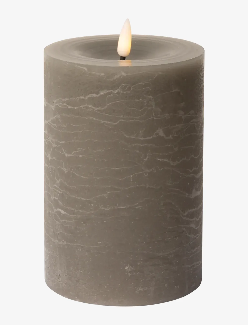 C'est Bon - Rustic finish LED pillar candle - led kerzen - grey - 0