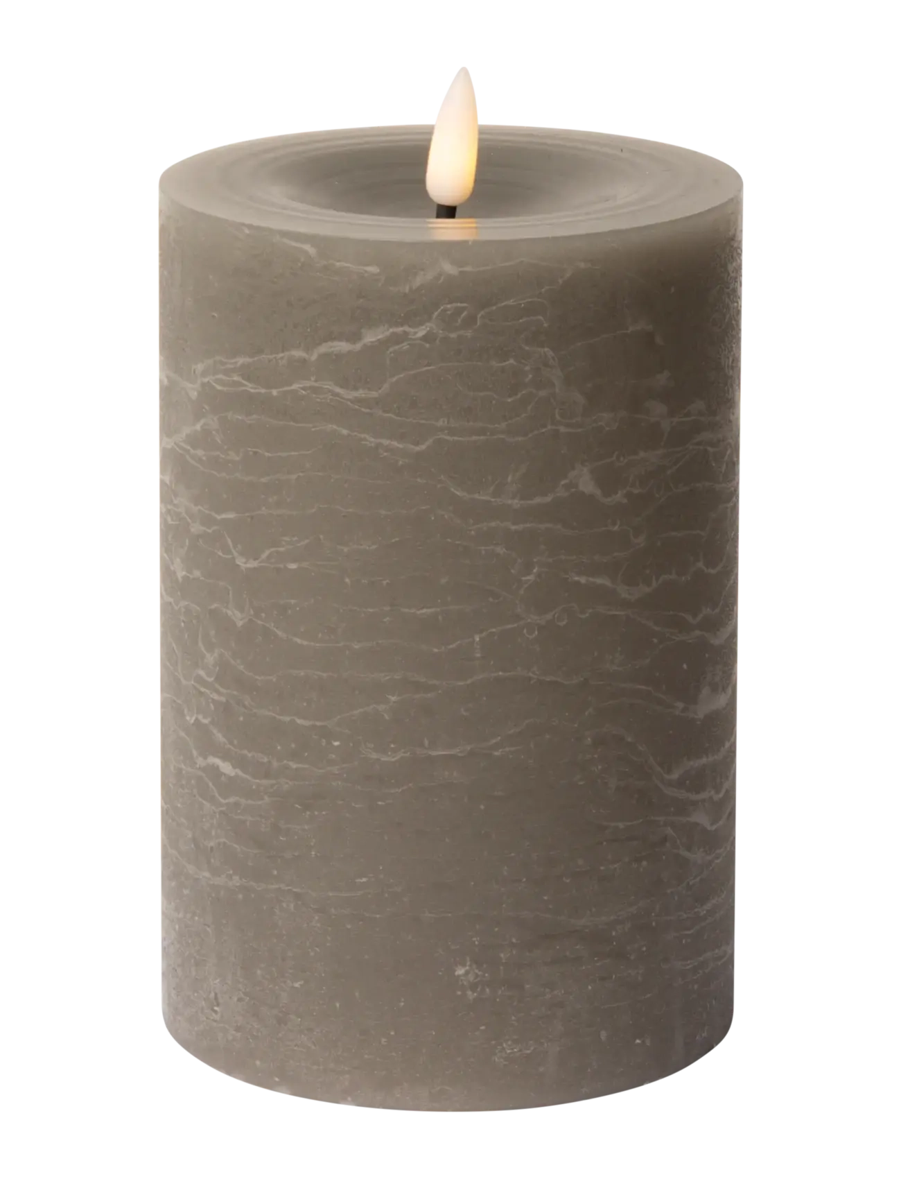 C'est Bon Rustic finish LED pillar candle - Dekoration - GREY / grey