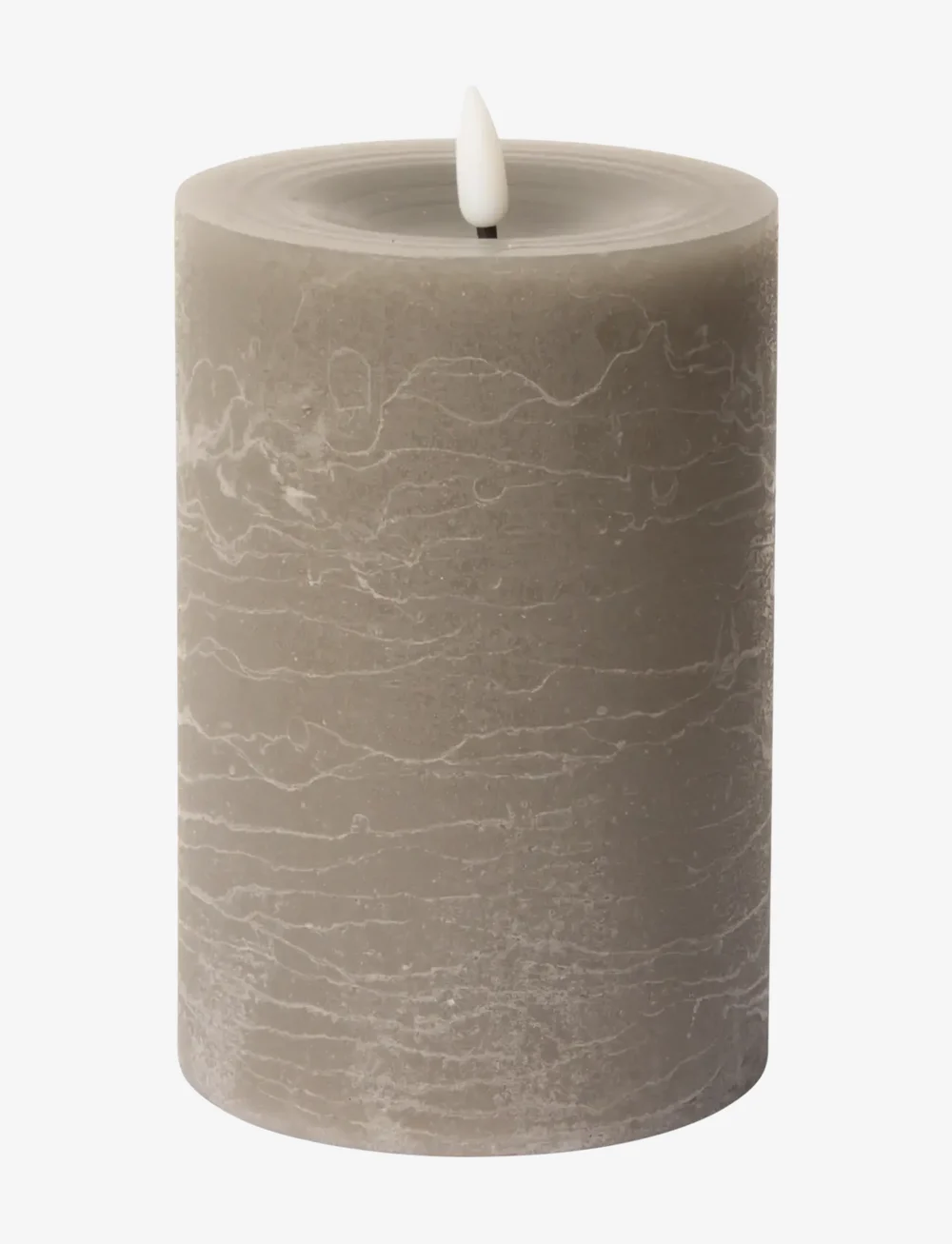 C'est Bon - Rustic finish LED pillar candle - led kerzen - grey - 1