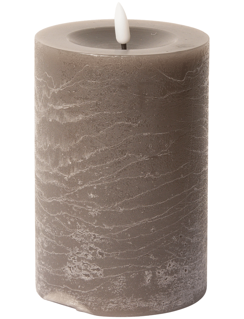 C'est Bon - Rustic finish LED pillar candle - madalaimad hinnad - latte - 1