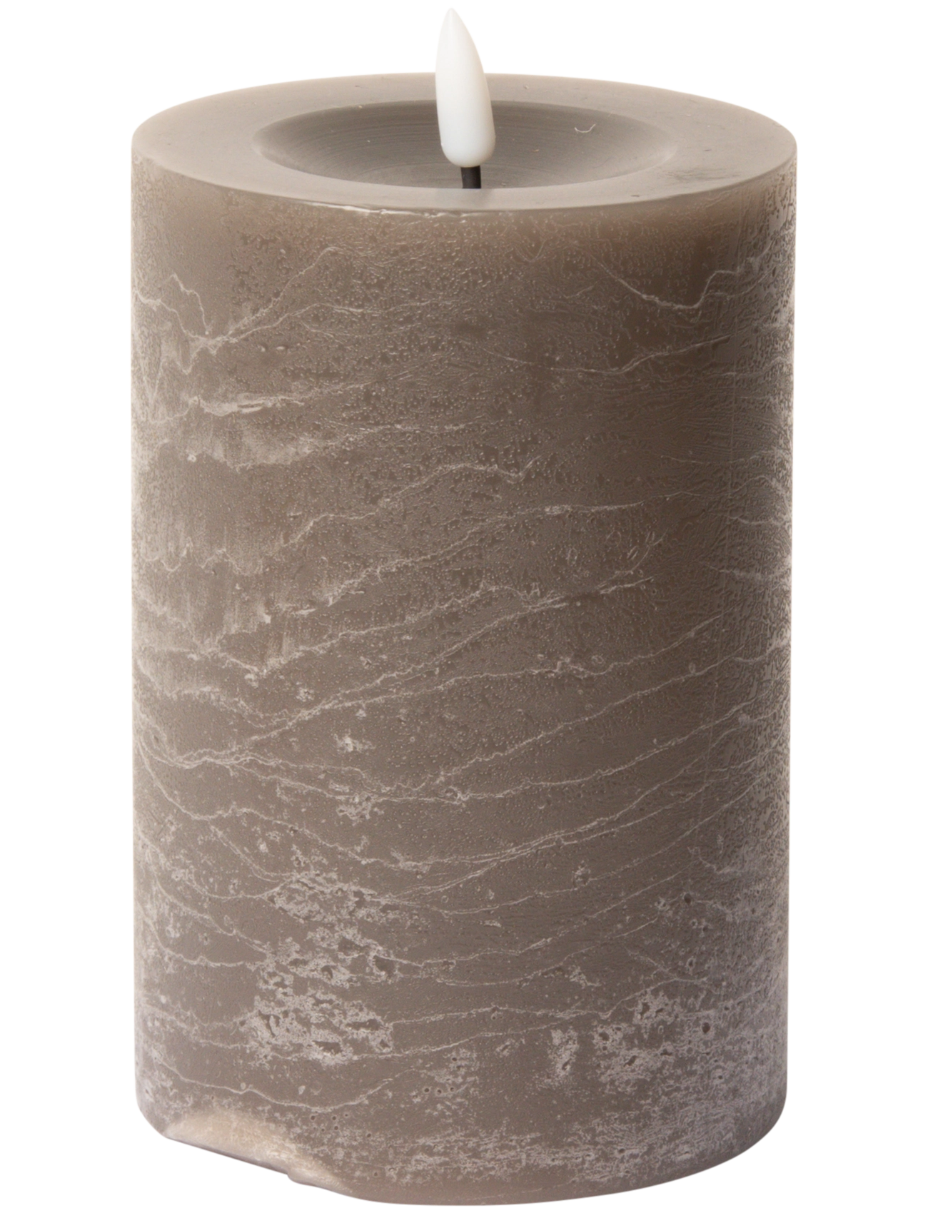 C'est Bon - Rustic finish LED pillar candle - led kaarsen - latte - 1
