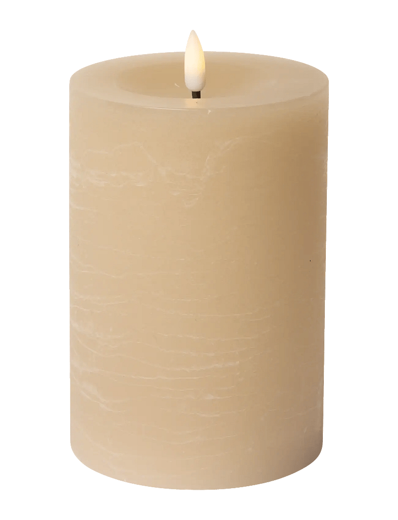 C'est Bon - Rustic finish LED pillar candle - die niedrigsten preise - sand - 1