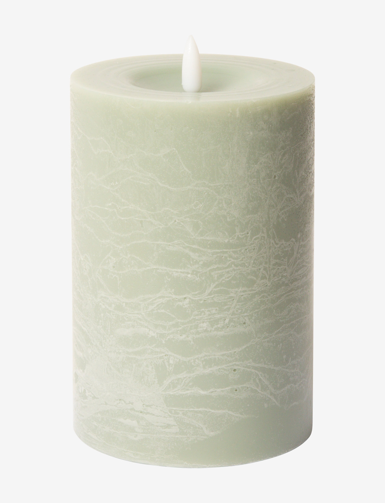 C'est Bon - Rustic finish LED pillar candle - laveste priser - verte - 0