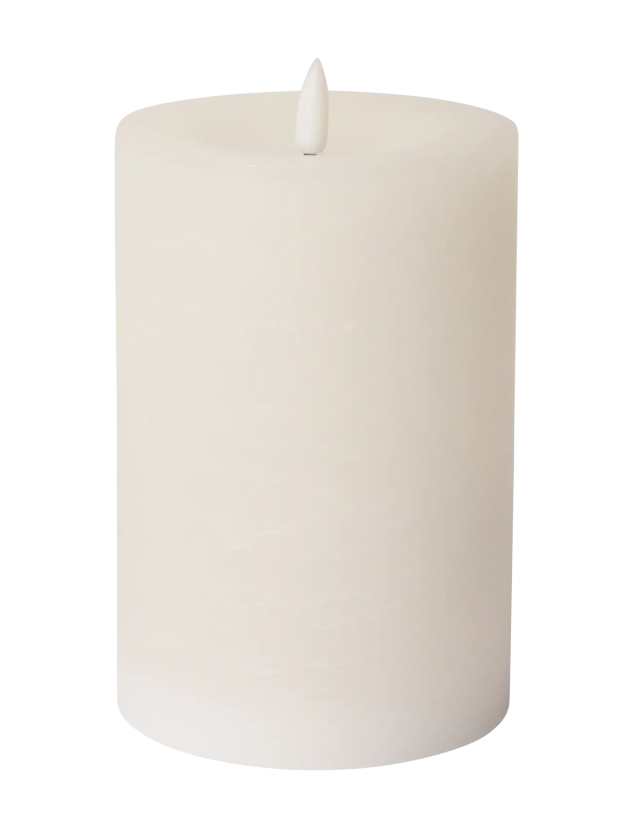 C'est Bon Rustic Finish Led Pillar Candle, LED-lys, Hvid, Str: H15CM