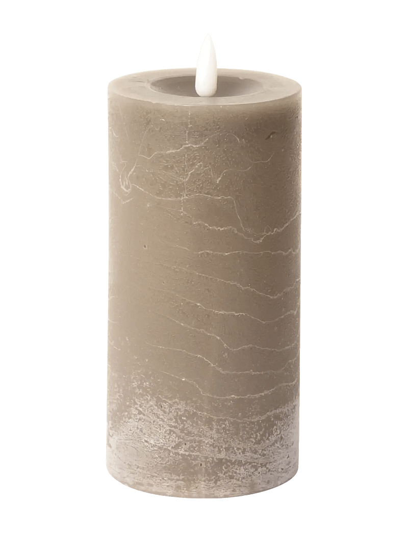 C'est Bon - Rustic finish LED pillar candle - die niedrigsten preise - grey - 0