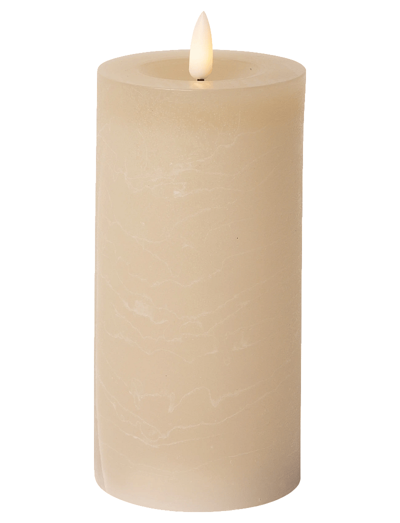 C'est Bon - Rustic finish LED pillar candle - die niedrigsten preise - sand - 1
