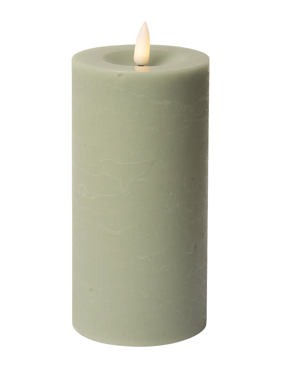 C'est Bon - Rustic finish LED pillar candle - die niedrigsten preise - verte - 1