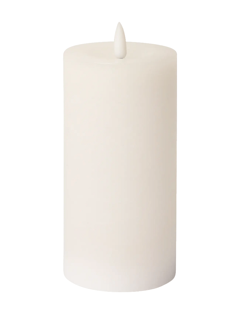 C'est Bon - Rustic finish LED pillar candle - die niedrigsten preise - white - 0