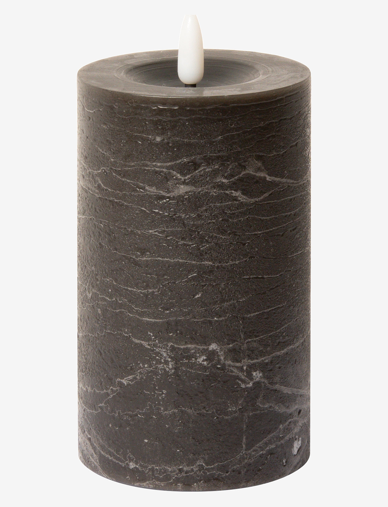 C'est Bon - Rustic finish LED pillar candle - led lys - charcoal - 0