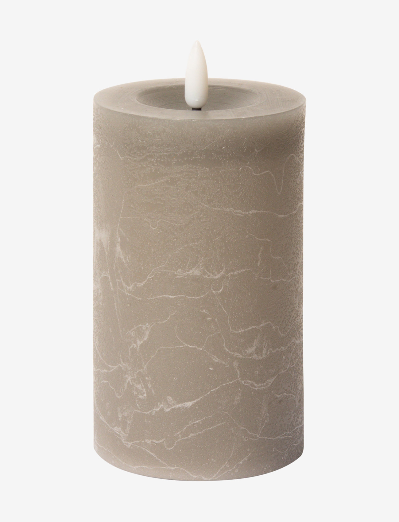 C'est Bon - Rustic finish LED pillar candle - die niedrigsten preise - grey - 0