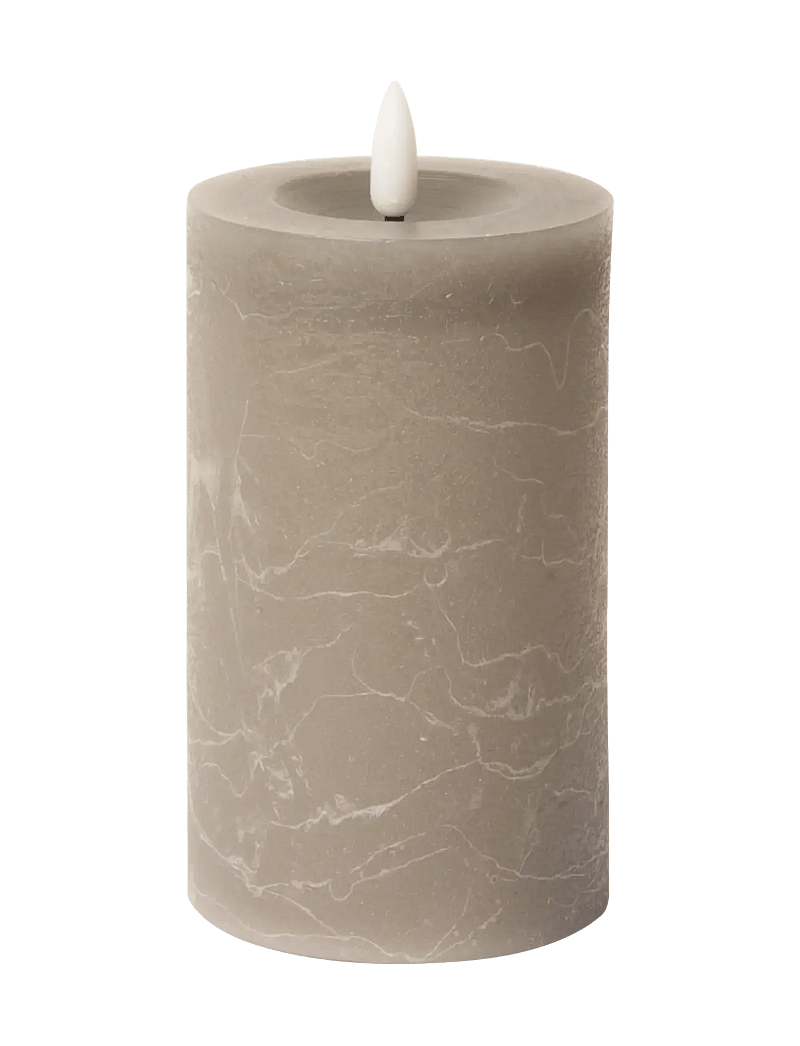 C'est Bon - Rustic finish LED pillar candle - die niedrigsten preise - grey - 0