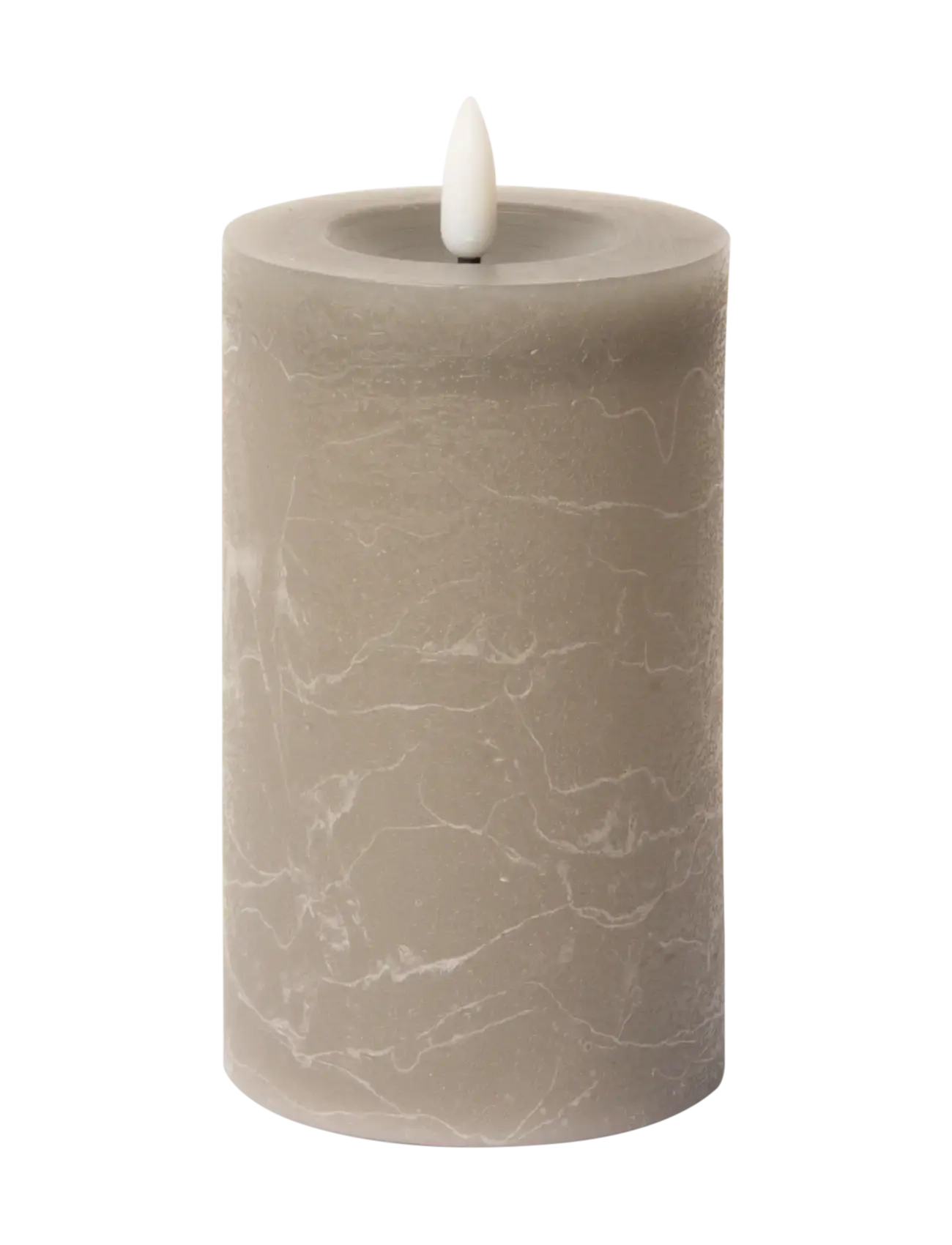 C'est Bon Rustic finish LED pillar candle - Dekoration - GREY / brown