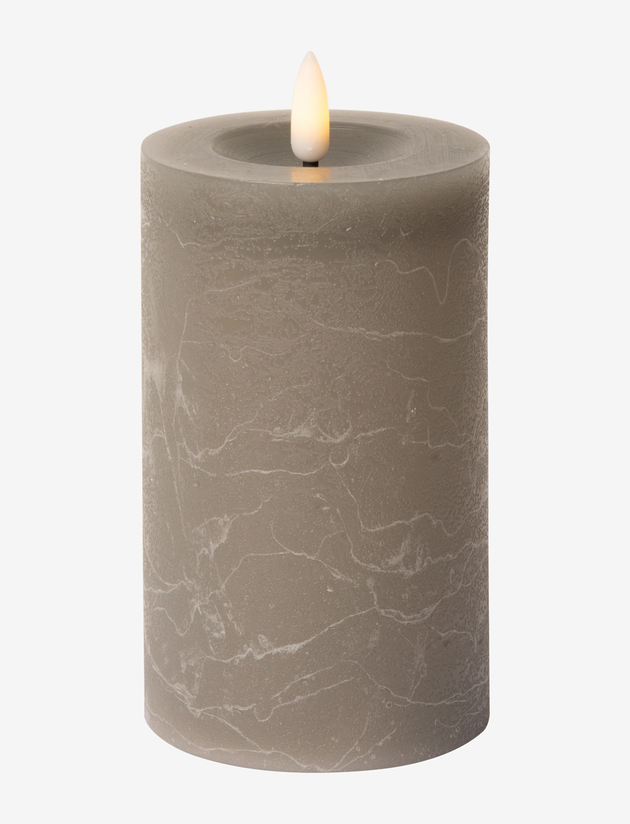 C'est Bon - Rustic finish LED pillar candle - die niedrigsten preise - grey - 1