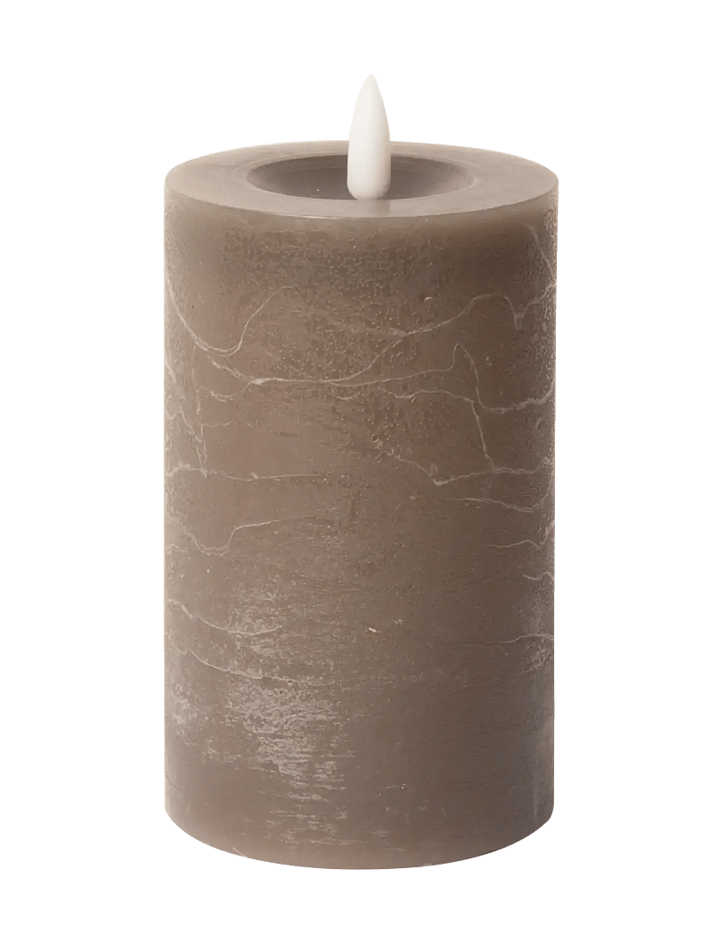 C'est Bon - Rustic finish LED pillar candle - die niedrigsten preise - latte - 0