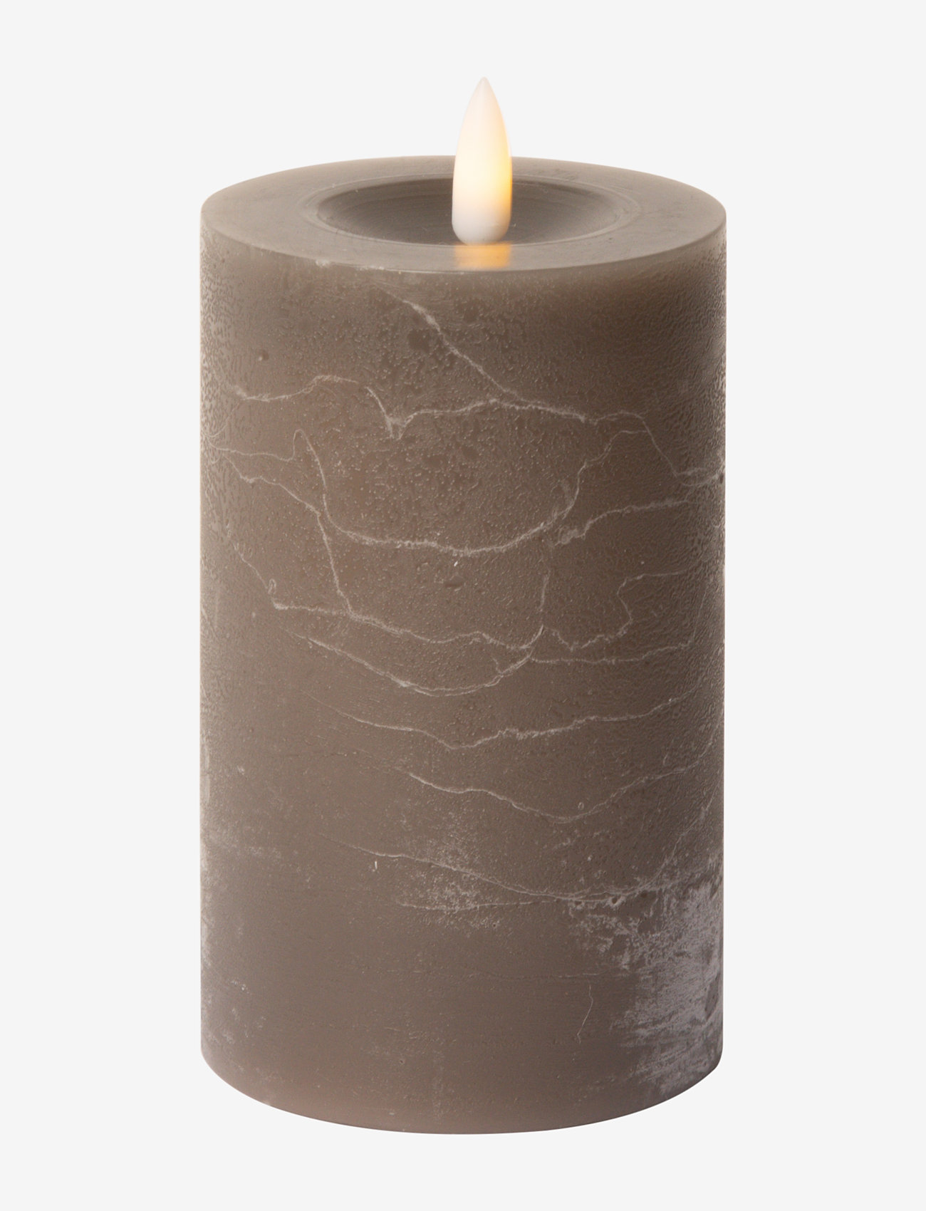 C'est Bon - Rustic finish LED pillar candle - die niedrigsten preise - latte - 1