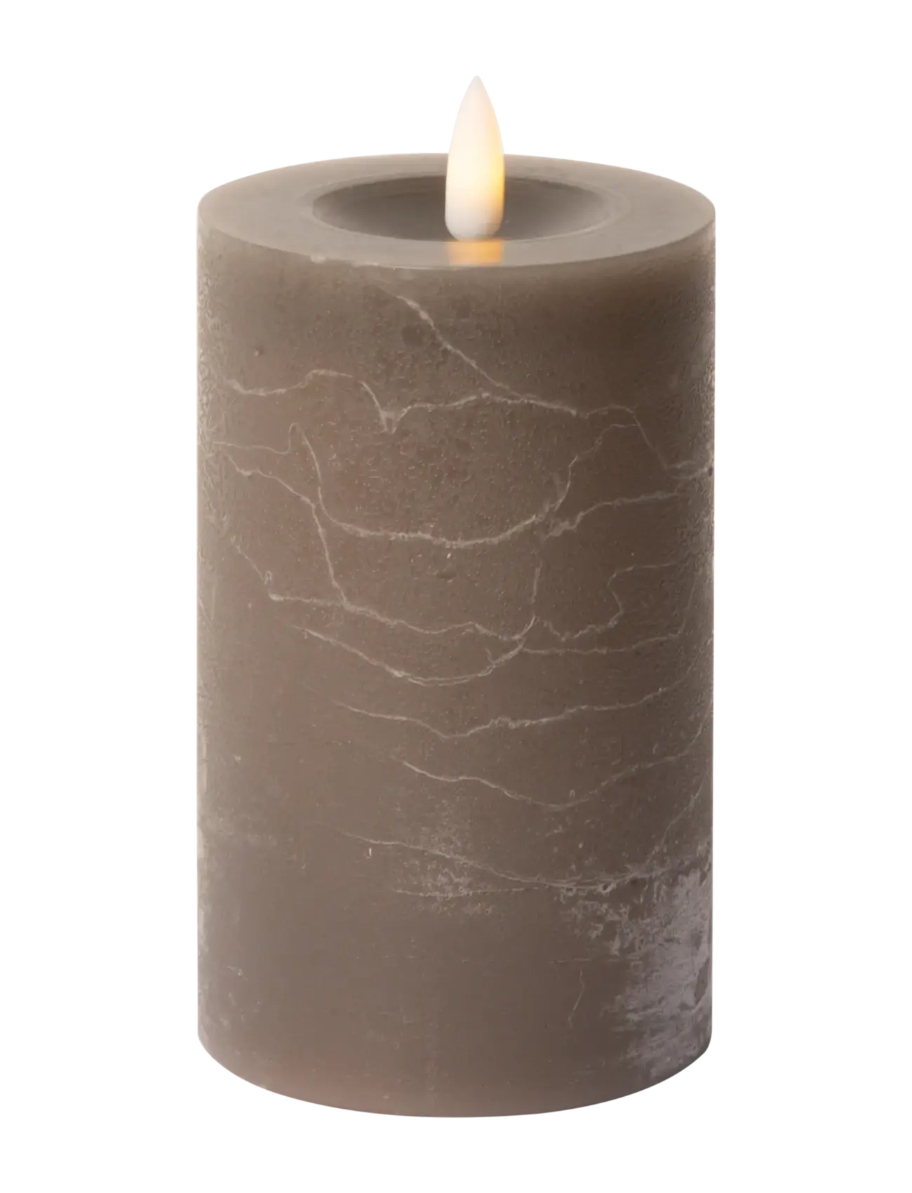 C'est Bon - Rustic finish LED pillar candle - lägsta priserna - latte - 1