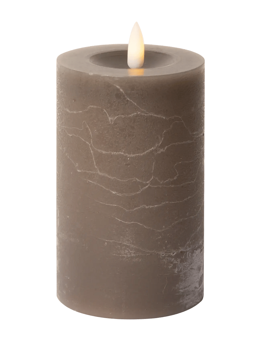 C'est Bon - Rustic finish LED pillar candle - die niedrigsten preise - latte - 1