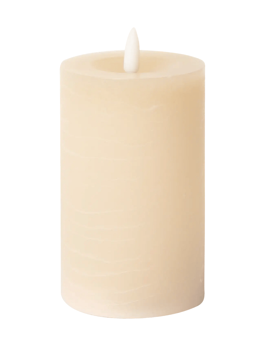 C'est Bon - Rustic finish LED pillar candle - die niedrigsten preise - sand - 0