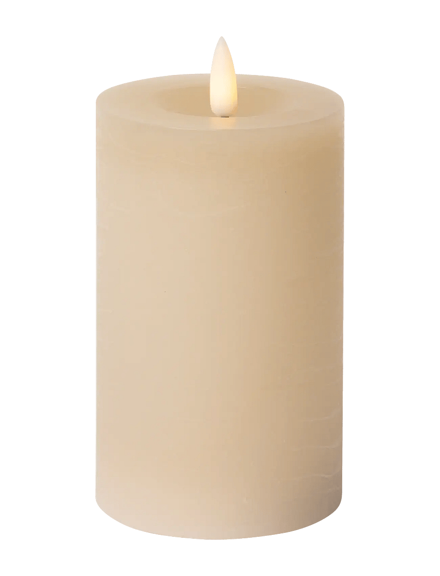 C'est Bon - Rustic finish LED pillar candle - die niedrigsten preise - sand - 1